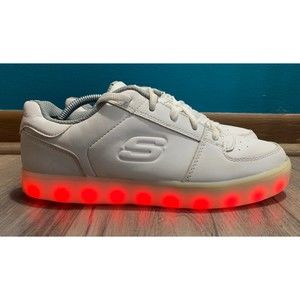 Skechers Energy Lights Women's Size 6.5 Rechargeable White Fashion Sneakers